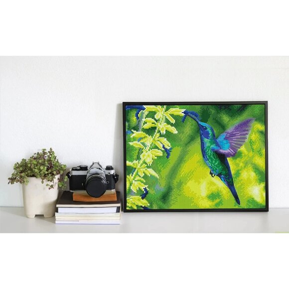 DIAMOND DOTZ® Hummingbird Garden Special Edition Diamond Painting Kit - Picture 2 of 7